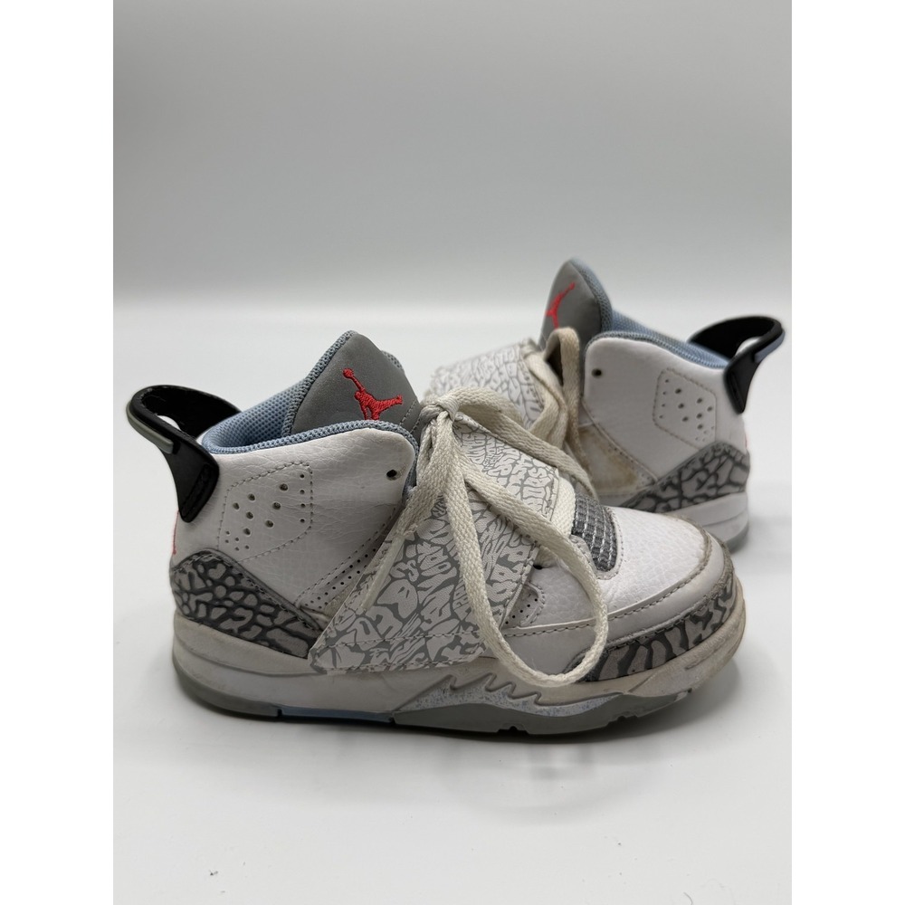 Jordan‎ Son of Mars White Blue 512244-109 Toddler Size 8C Pre-Owned No Box